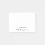 Modern Script Monogram Post-it® Notes (Voorkant)