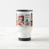 Modern Script Multi Photo Afstuderen Afstuderen Reisbeker (Center)