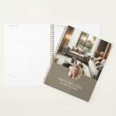Modern Script Naam Foto QR Professioneel Planner (Display)