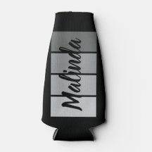 Modern Script Name Design – Zwart minimalistisch