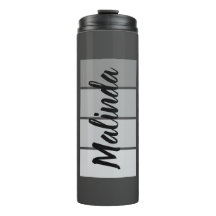 Modern Script Name Design – Zwart minimalistisch