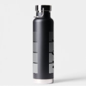 Modern Script Name Design – Zwart minimalistisch Waterfles (Rechts)