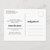 Modern Script Name Photo Collage Girl Afstuderen Aankondigingskaart (Achterkant)