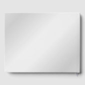 Modern Script Navy Blue en Silver Wedding Gastenboek (Achterkant)