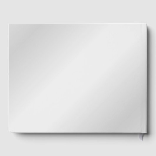 Modern Script Navy Blue en Silver Wedding Gastenboek (Achterkant)