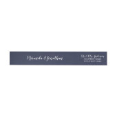 Modern Script Navy Blue Wedding (Individueel)