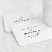 Modern script neemt mijn Drink niet. Ik danst Ronde Kartonnen Onderzetter