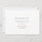 Modern Script Newborn Baby 3 foto dank u Bedankkaart (Achterkant)