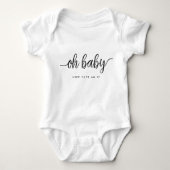 Modern script Oh Baby Romper (Voorkant)