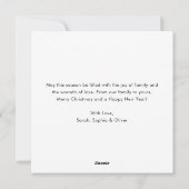 Modern script Oh wat een leuke kerstfoto Feestdagenkaart (Achterkant)