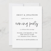 Modern script om het even welk kleuravontuurhuweli kaart (Voorkant)