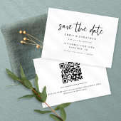 Modern script om het even welk kleurhuwelijk save the date
