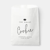 Modern Script One Smart Cookie Afstuderen Bedankzakje (Voorkant)