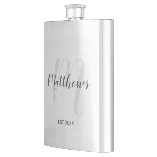 Modern script - op maat gemaakt monogram & naam va flacon (Links)