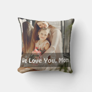 Modern Script Overlay 1 foto Happy Mothers Day Kussen
