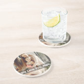 Modern Script Overlay 1 foto Happy Mothers Day Zandsteen Onderzetter (Zijkant)