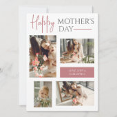 Modern Script Overlay 4 foto Happy Mothers Day (Voorkant)