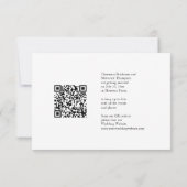 Modern Script Overlay Wedding QR-code Save The Date (Achterkant)