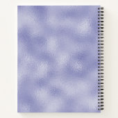 Modern Script Paarse Folie Monogram Notitieboek (Achterkant)