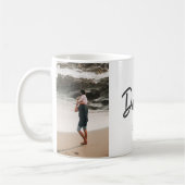 Modern Script papa Est. Vaderdag Foto Koffiemok (Links)