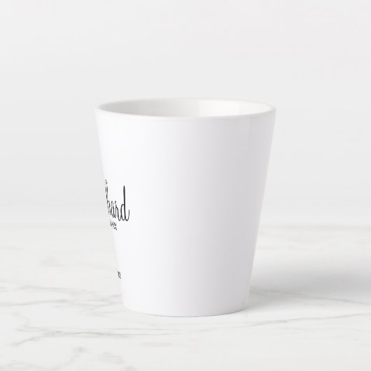 Modern Script Personalized Groomsman Coffee Mok (Voorkant)