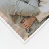 Modern script persoonlijk 5 familie cadeau zwart & fleece deken (Hoek)