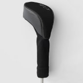 Modern script persoonlijke naam Golf Head Hoesje Golfheadcover (Schuin)