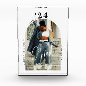 Modern Script Photo 2024 Minimalistisch Afstuderen Fotoblokken (Voorkant)