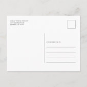 Modern Script Photo Afstuderen Aankondigingskaart (Achterkant)