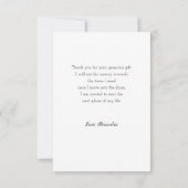 Modern Script Photo Afstuderen - Dank u Bedankkaart (Achterkant)