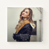 Modern Script Photo Afstuderen Gastenboek Keepsake Notitieboek (Achterkant)