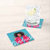 Modern Script Photo Afstuderen Kartonnen Onderzetters (Insitu)