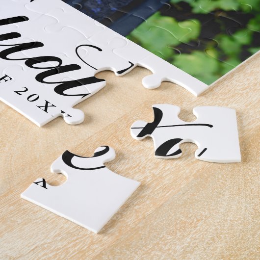 Modern Script Photo Afstuderen Legpuzzel (Zijkant)