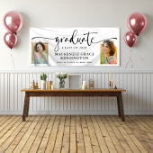 Modern Script Photo Afstuderen Spandoek