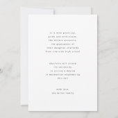 Modern Script Photo Arch Graduation Announcement Aankondiging (Achterkant)