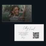 Modern Script Photo Graduation College Fund Informatiekaartje<br><div class="desc">Share your gratitude and make giving easy with this Modern Script Photo Graduation College Fund Enclosure Card. Featuring elegant script typography and clean modern design, this personalized card highlights the graduate’s photo while providing a thoughtful way for guests to contribute to their college fund. Perfect for high school or college...</div>