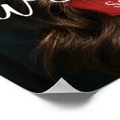 Modern script photo Graduation Party welcome Poster (Hoek)