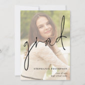 Modern Script Photo Overlay 2025-Afstuderen Aankondiging (Voorkant)