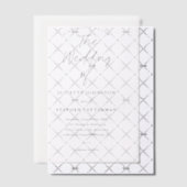 Modern Script Photo Overlay Wedding Vellum Uitnodigingen (Offset (Uitnodiging))
