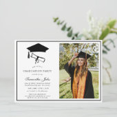 Modern Script Photo School-Afstuderen Kaart (Staand voorkant)