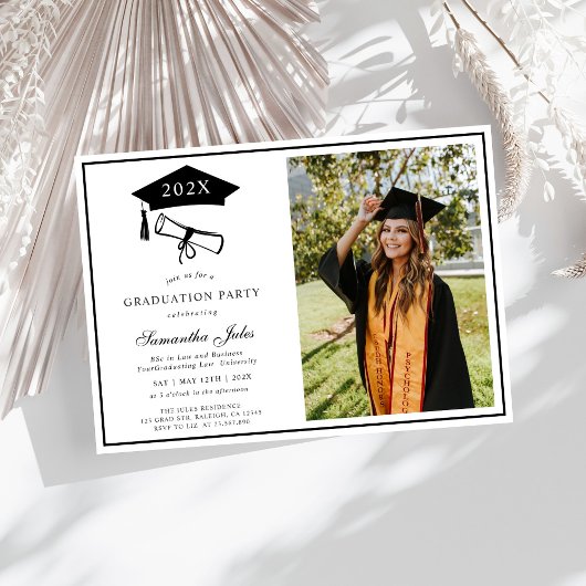 Modern Script Photo School-Afstuderen Kaart