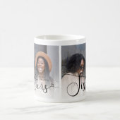 Modern Script Photo Sisters Gift Koffiemok (Center)