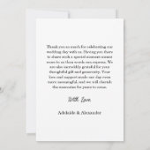 Modern Script Photo Wedding Bedankkaart (Achterkant)