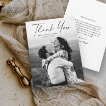 Modern Script Photo Wedding