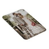 Modern Script Photo Wedding Save The Date Magneet (Rechterzijde)