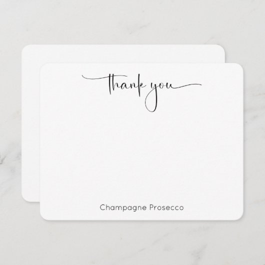 Modern Script Pickleball-Vrijgezellenfeest Bedankkaart (Voorkant / Achterkant)