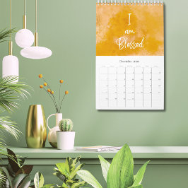 Modern Script Positieve Affirmatie 2025 Kalender
