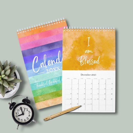 Modern Script Positieve Affirmatie 2025 Kalender