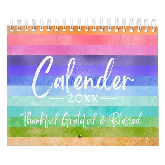 Modern Script Positieve Affirmatie 2025 Kalender (Hoes)