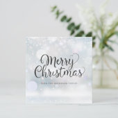 Modern script Prettig kerstfeest Zakelijk Feestdagenkaart (Staand voorkant)